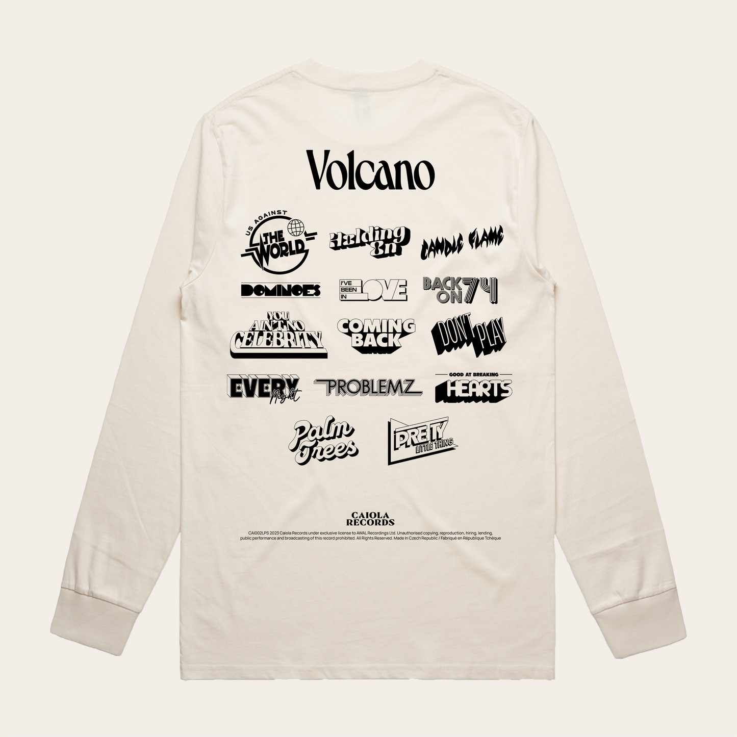 Volcano CD/DVD + Hella Logos Cream T-Shirt
