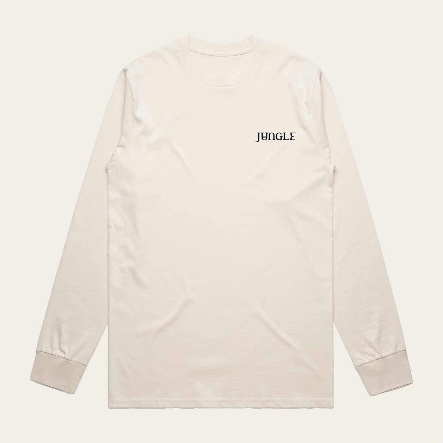 Black Vinyl + Cream Hella Logos L/S T-shirt