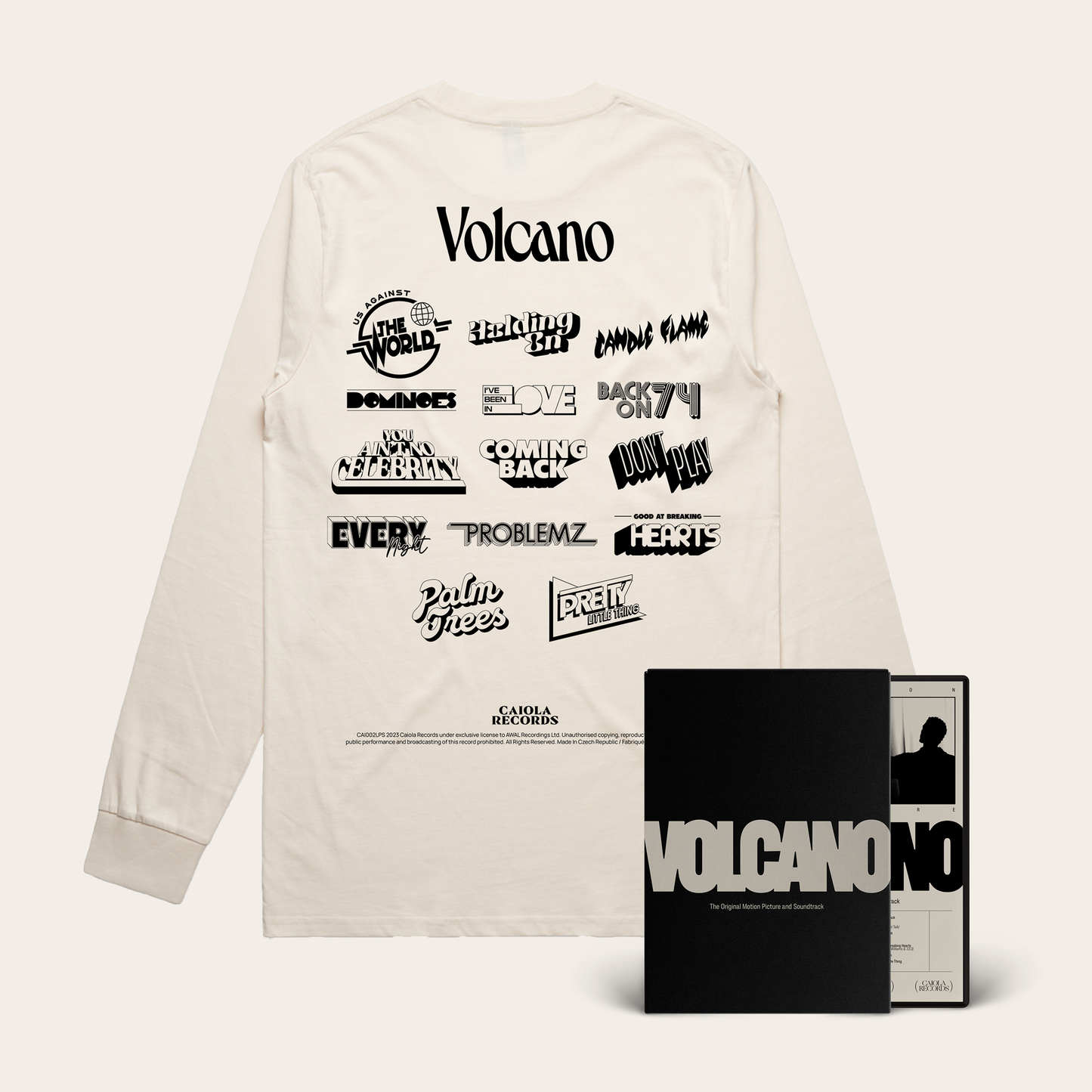 Volcano CD/DVD + Hella Logos Cream T-Shirt