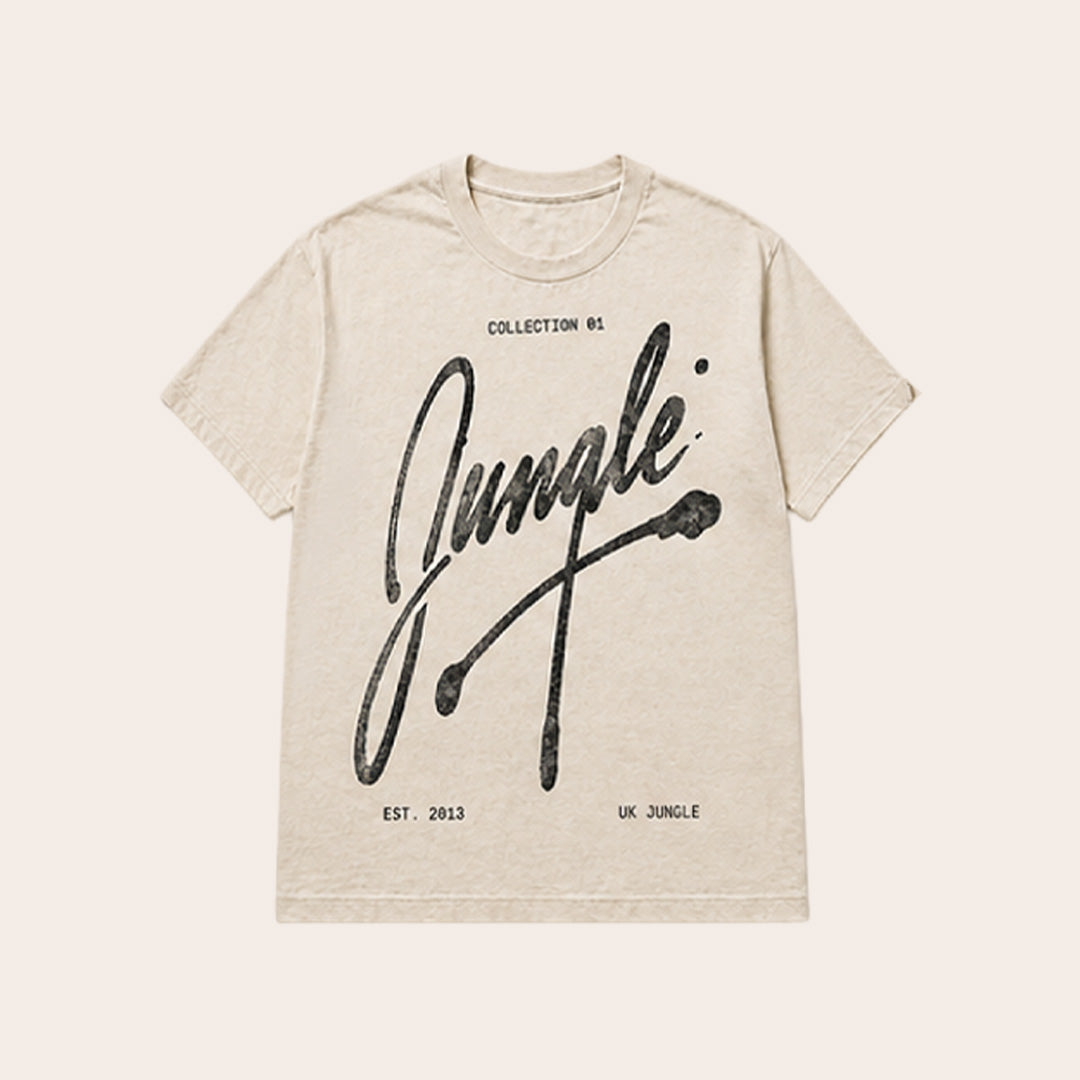 Jungle Script Natural T-shirt