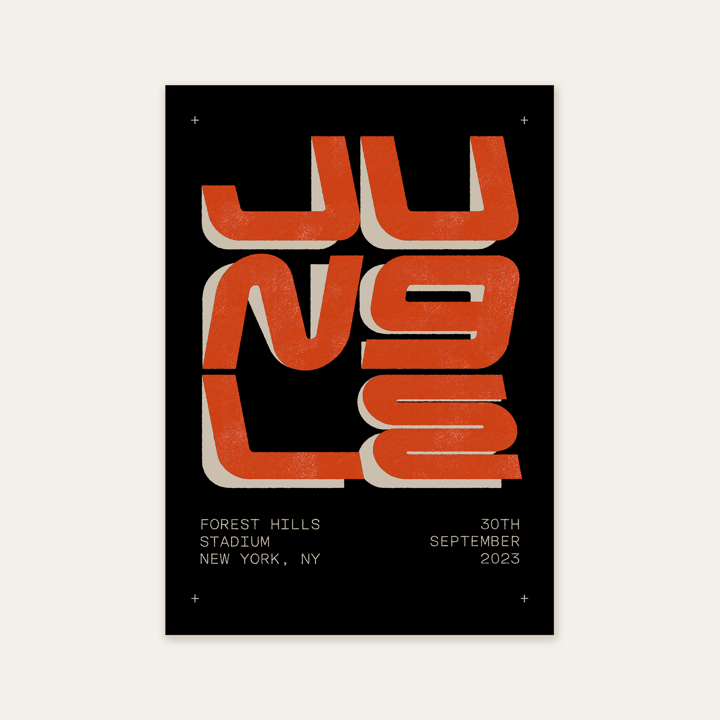 Jungle at Forest Hills Stadium, New York A2 Poster
