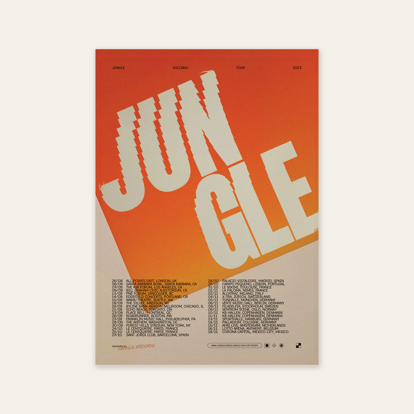 Jungle World Tour A2 Poster + MP3