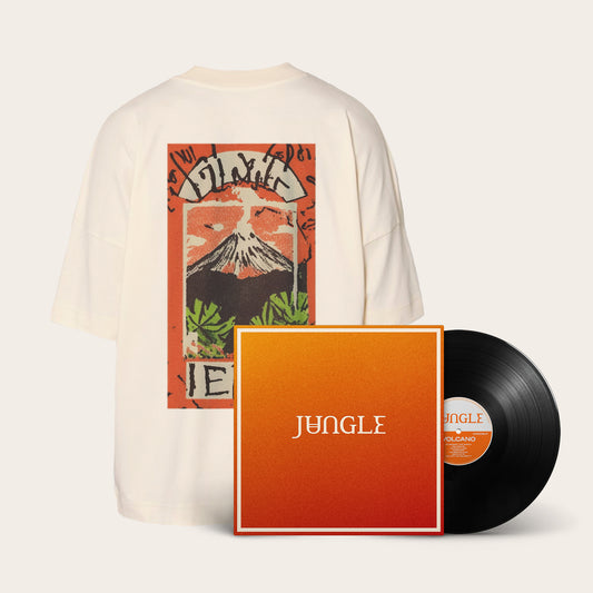 Black Vinyl + Volcano Art T-shirt