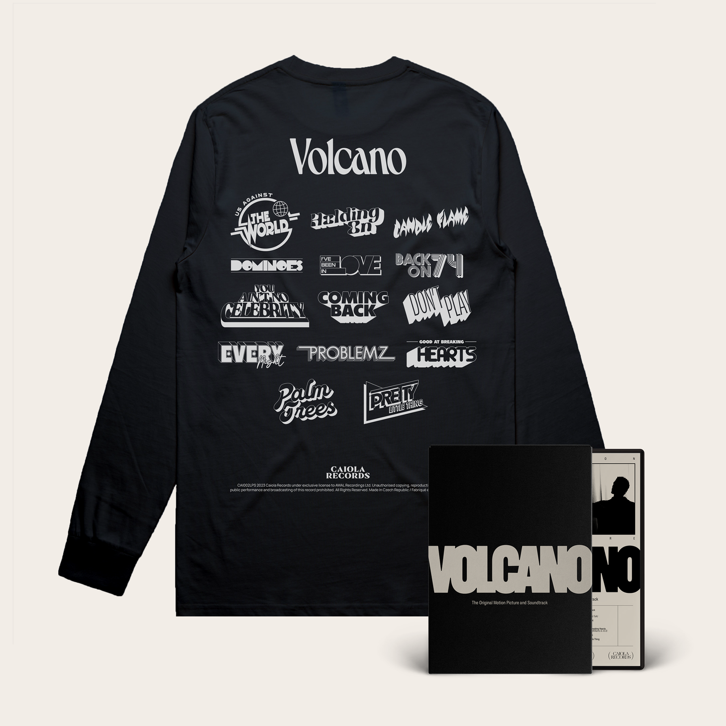 Volcano CD/DVD + Hella Logos Black T-Shirt