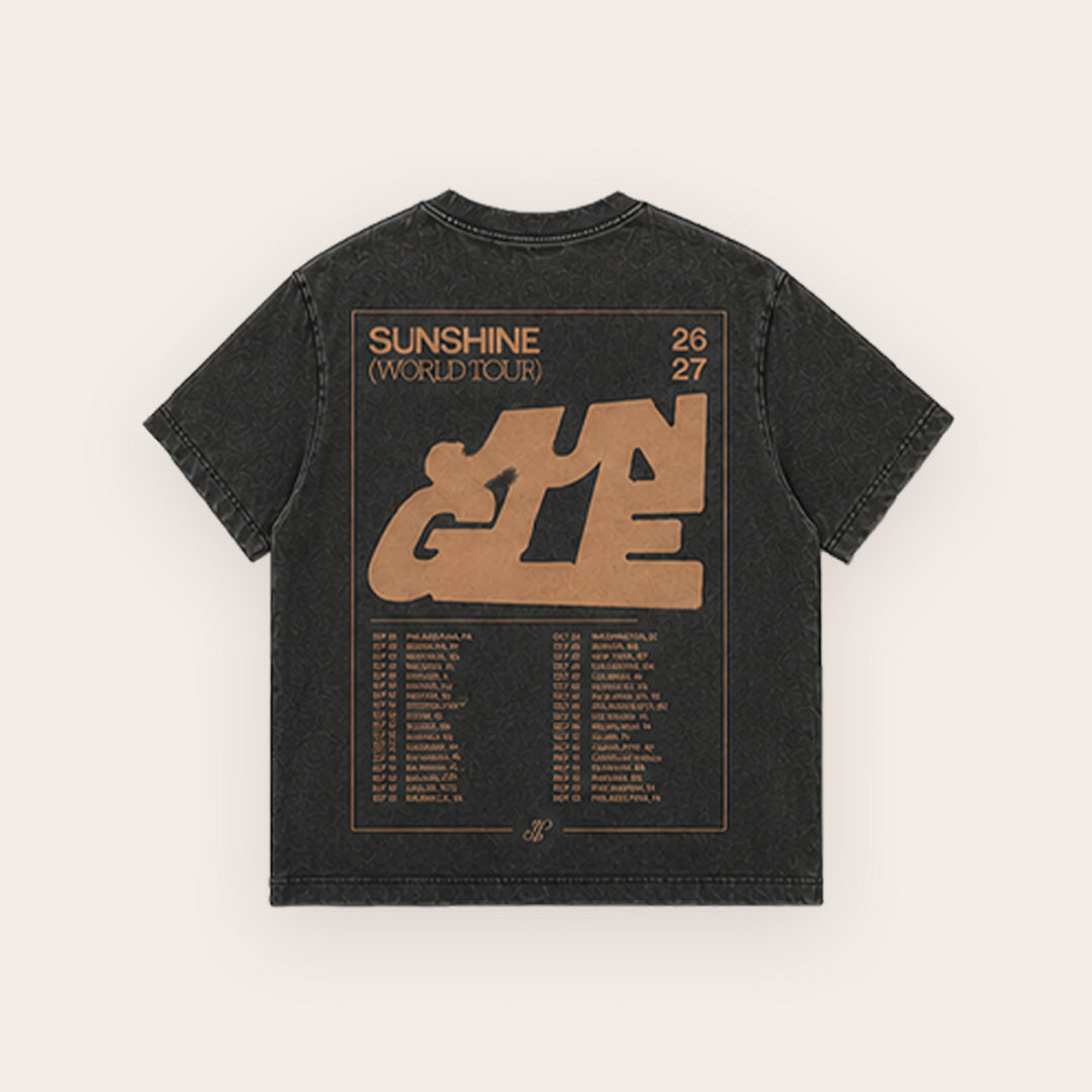 Sunshine World Tour Vintage Black T-shirt