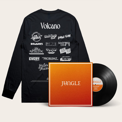 Black Vinyl + Black Hella Logos L/S T-shirt